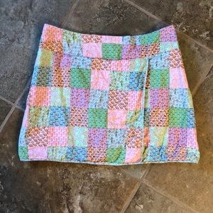 Vineyard Vines Faux Wrap Patchwork Skirt Size 12